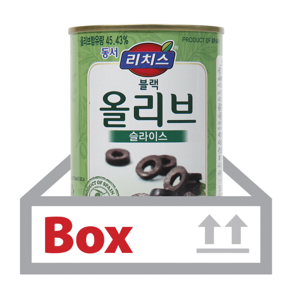 리치스 블랙올리브(슬라이스) 405g*24ea(박스)/동서식품