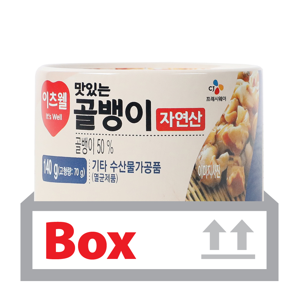 <b>[상시초특가]</b> 맛있는자연산골뱅이 140g*48ea(박스)/이츠웰