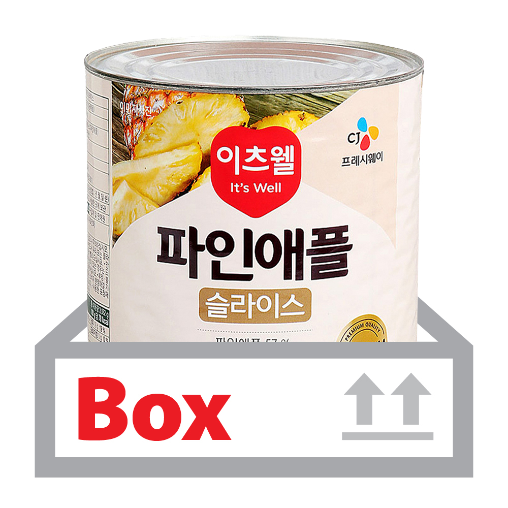 파인애플(슬라이스) 3.062kg*6ea(박스)/이츠웰