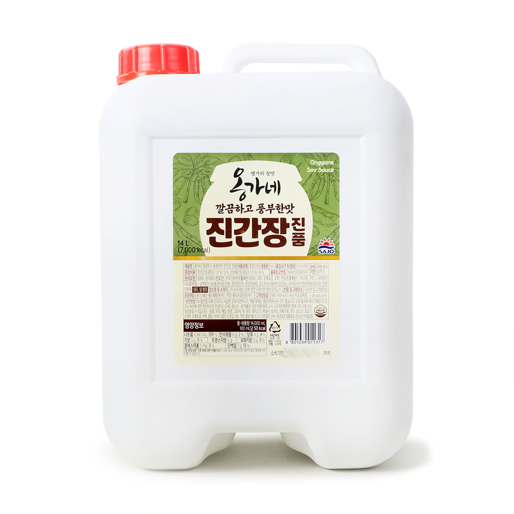 <b>[수량한정특가]</b> 옹가네진간장진품 14L/해표