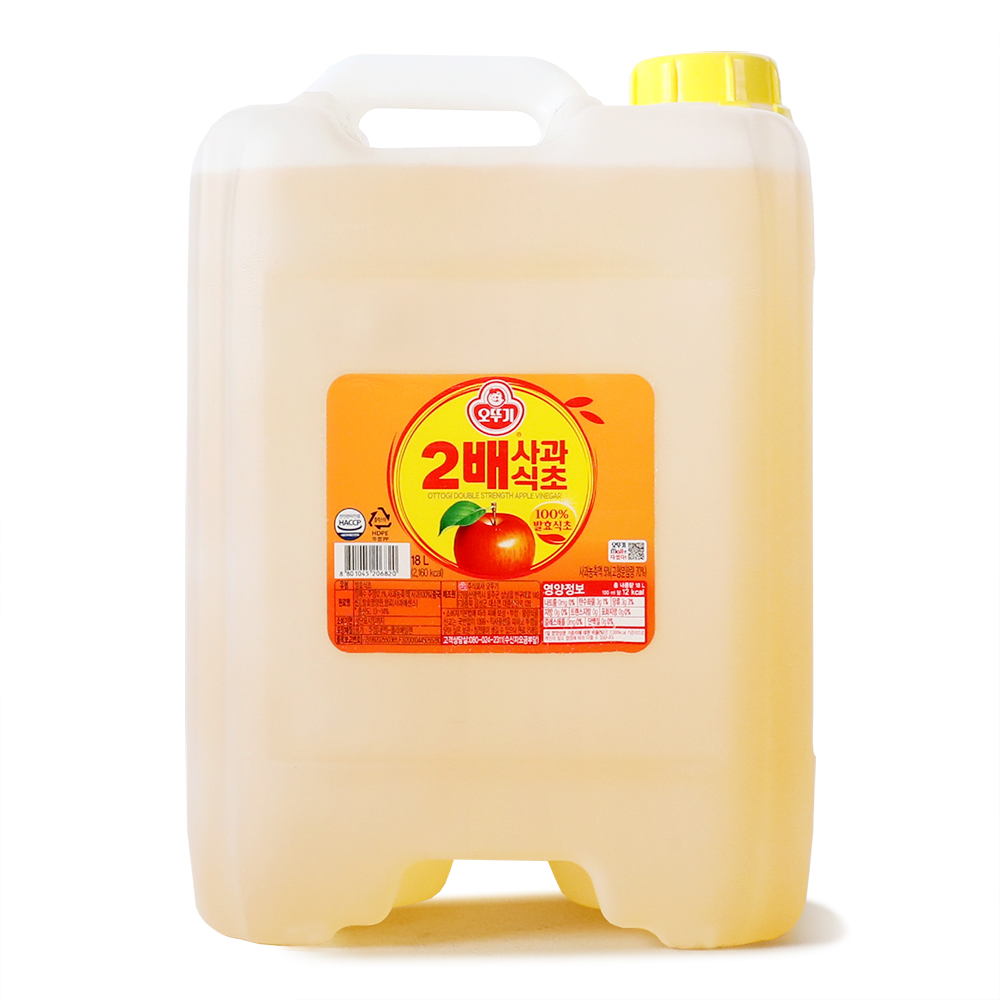 2배사과식초 18L/오뚜기