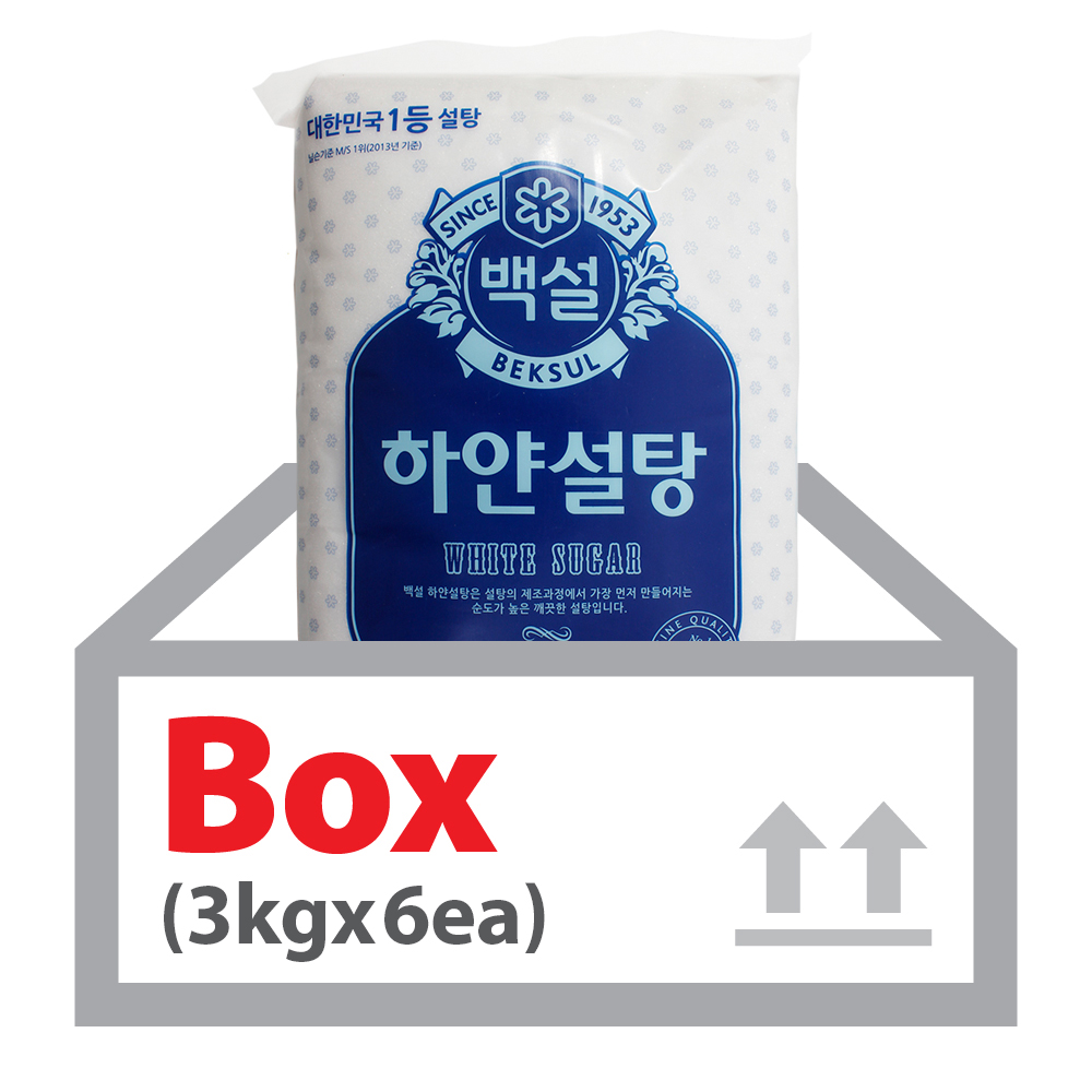 하얀설탕 3kg*6ea(포대)/CJ백설