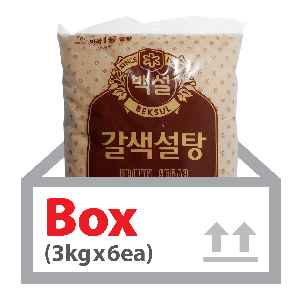 갈색설탕 3kg*6ea(포대)/백설